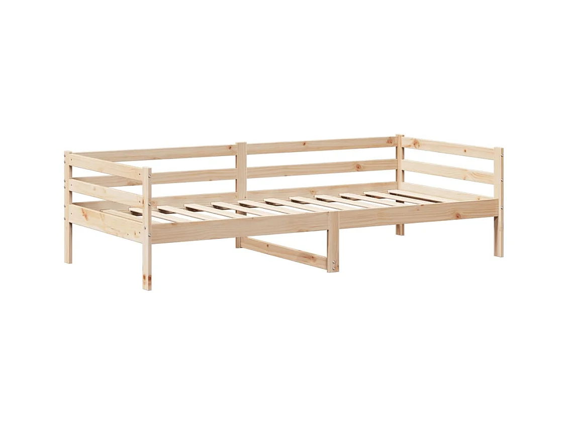 Lit de jour avec toit 90x200 cm bois de pin massif