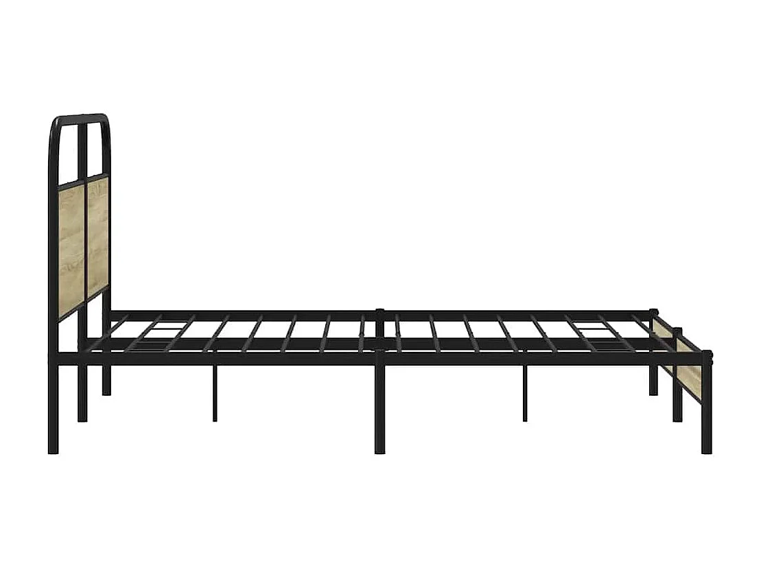 Cadre de lit sans matelas 160x200 cm chêne sonoma