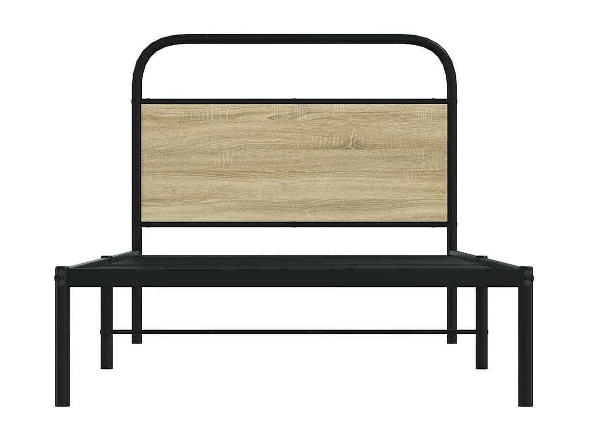 Cadre de lit sans matelas 100x190 cm chêne sonoma
