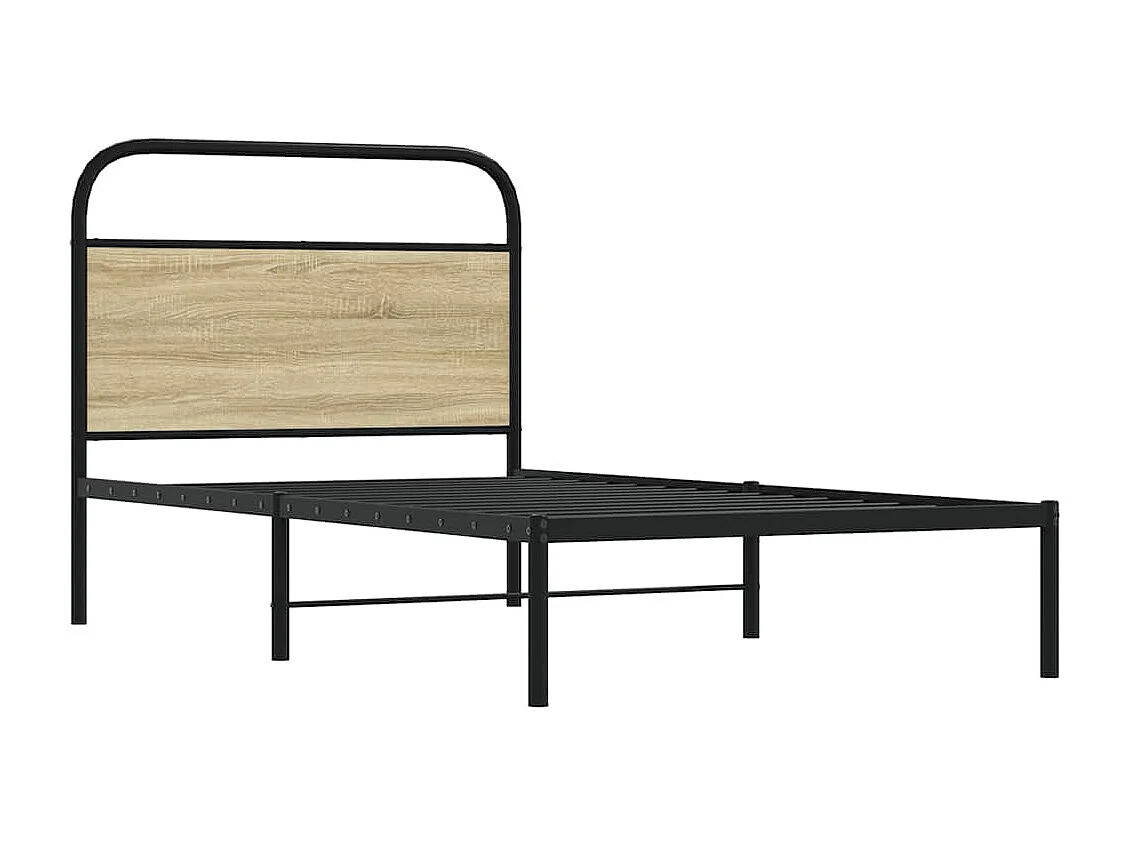 Cadre de lit sans matelas 100x190 cm chêne sonoma