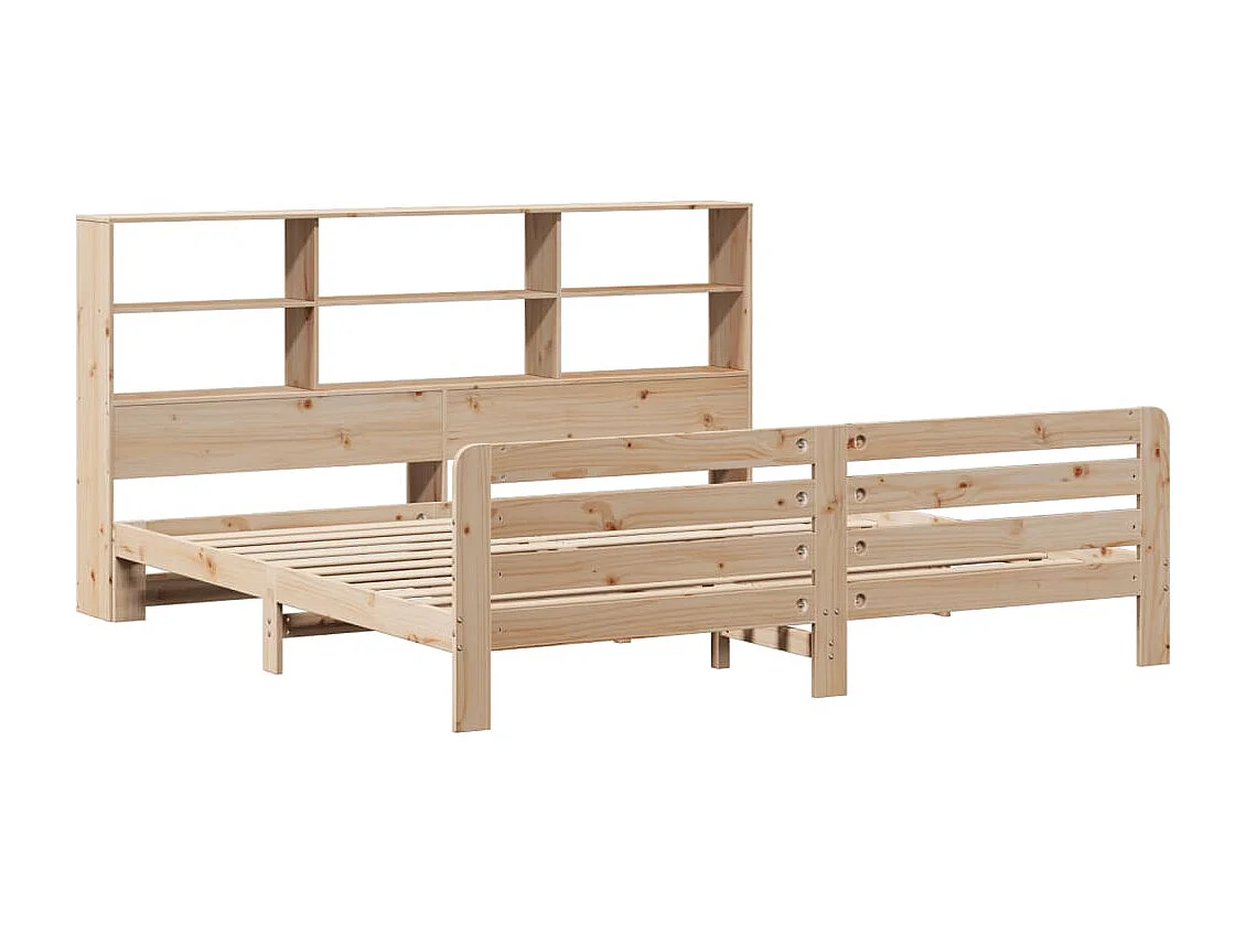Cadre de lit sans matelas 180x200 cm bois massif de pin
