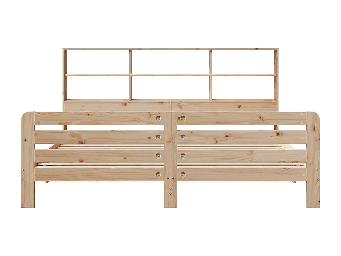 Cadre de lit sans matelas 180x200 cm bois massif de pin