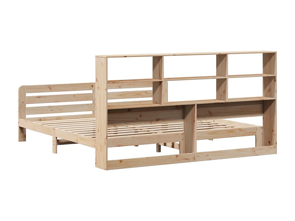 Cadre de lit sans matelas 180x200 cm bois massif de pin
