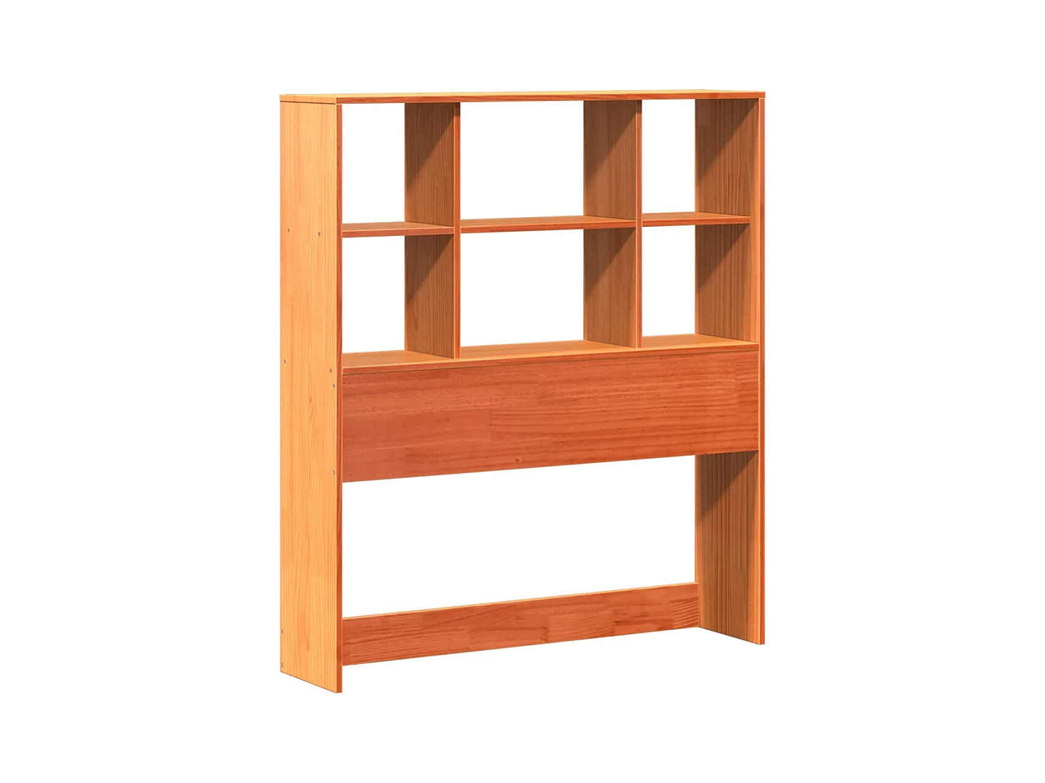 Estructura de cama sin colchón madera de pino marrón 90x200 cm