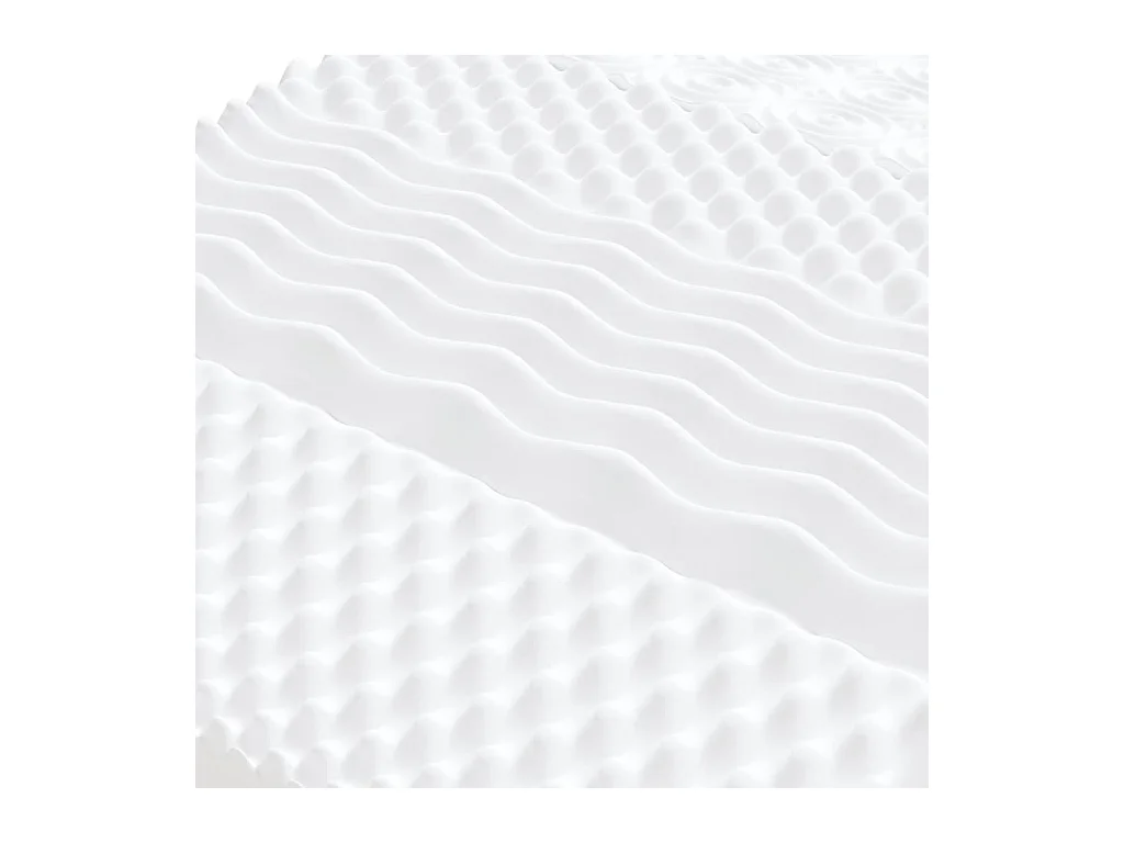 Lit de jour avec gigogne et matelas crème 90x200 cm tissu