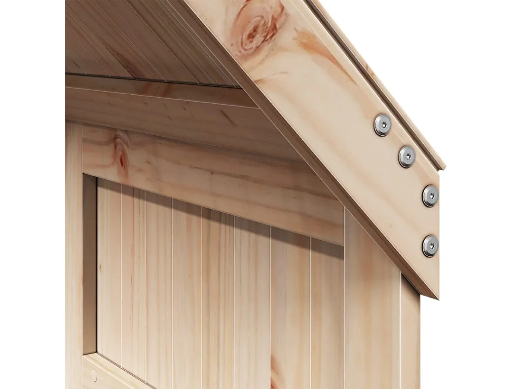 Lit superposé avec toit 90x190 cm bois massif de pin