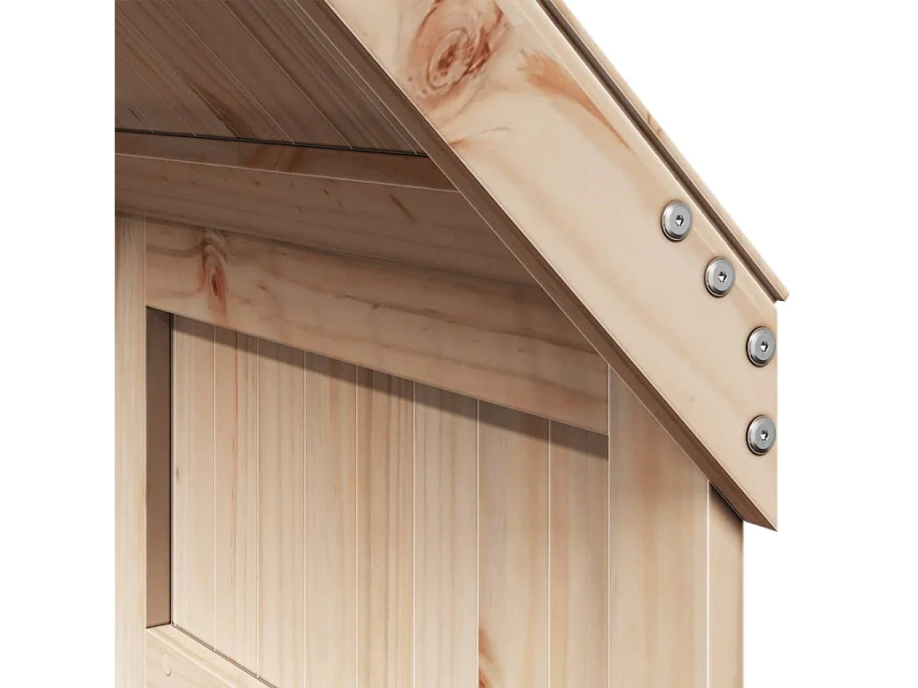 Lit superposé avec toit 80x200 cm bois de pin massif