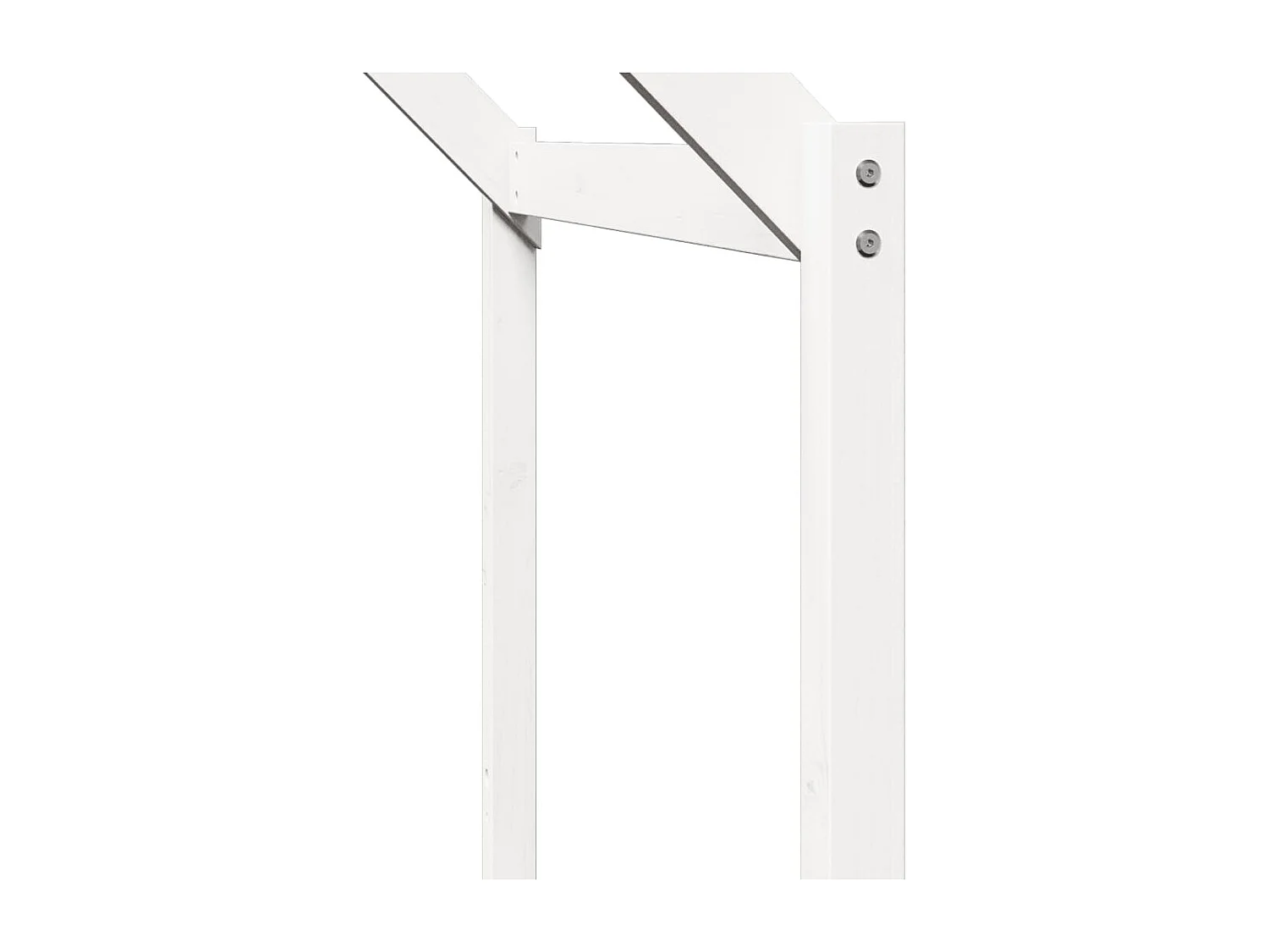 Lit superposé avec toit blanc 90x190 cm bois massif de pin