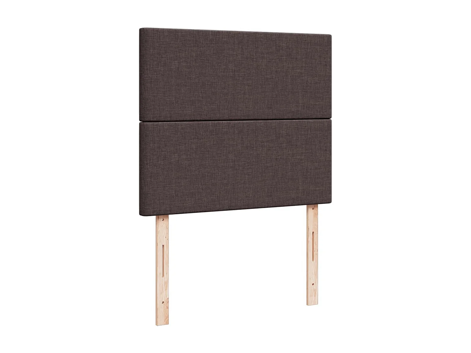 Sommier à lattes de lit et matelas marron foncé 120x190cm tissu