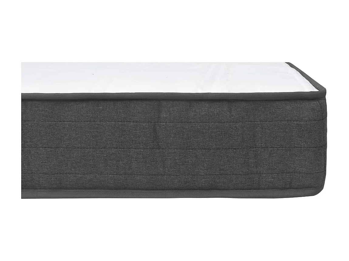 Boxspring stof donkergrijs 160x200 cm