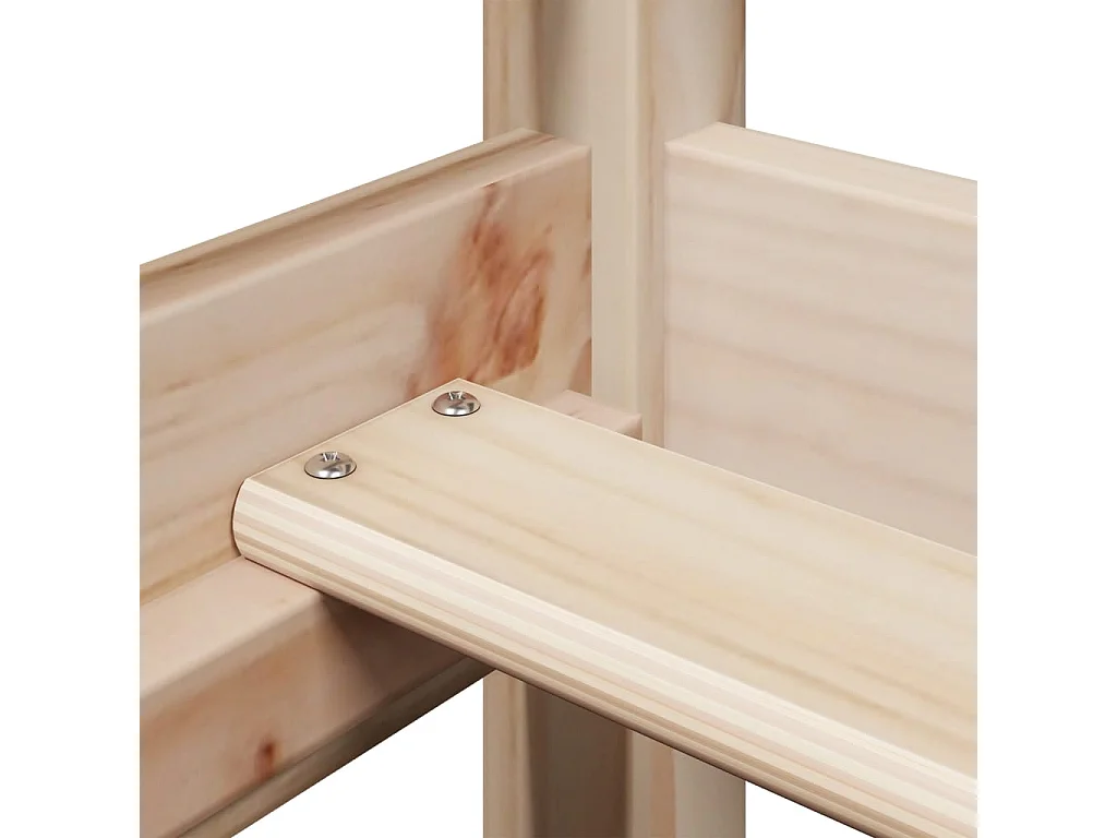 Sofá cama con techo de madera maciza de pino 80x200 cm