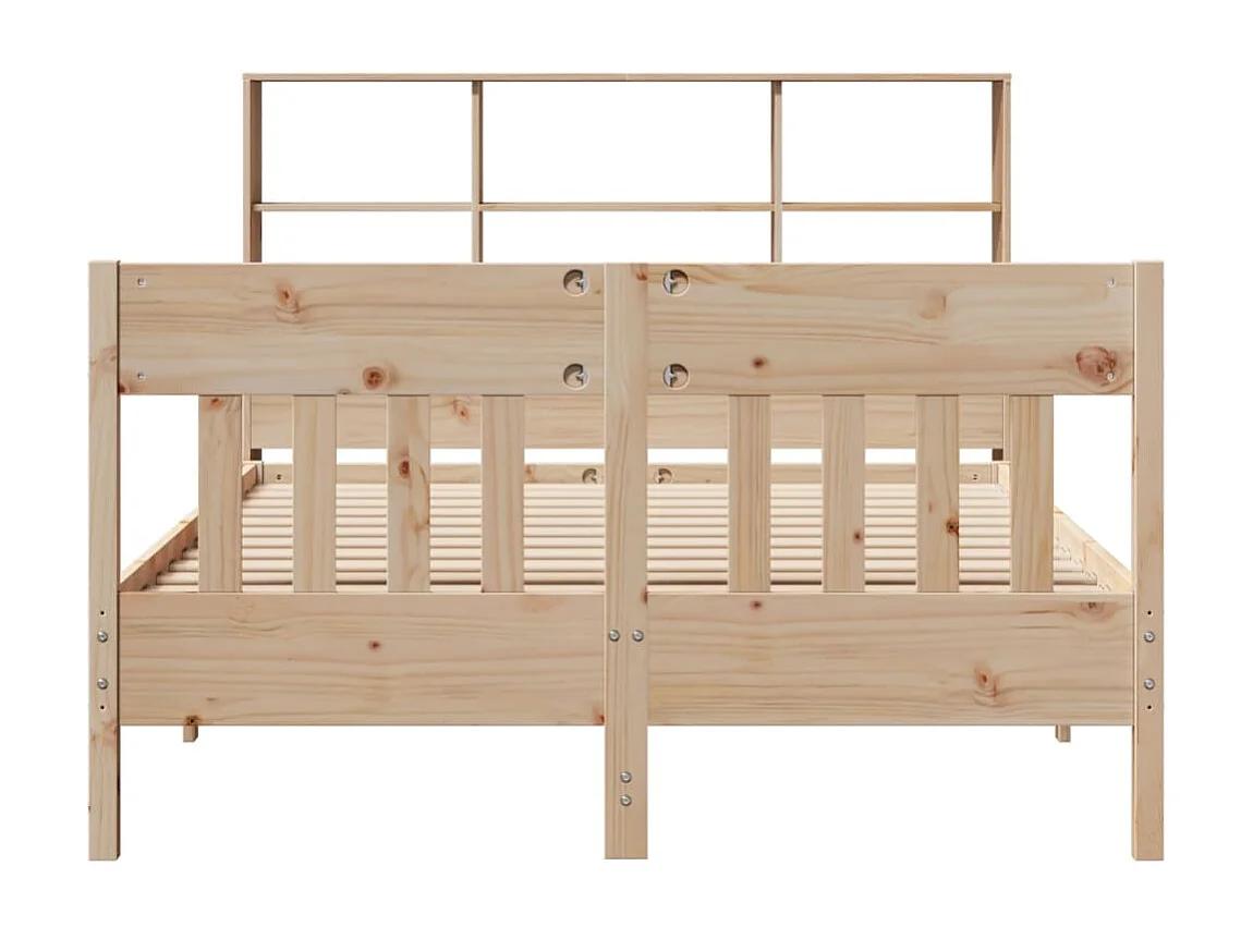 Cadre de lit sans matelas 160x200 cm bois massif de pin