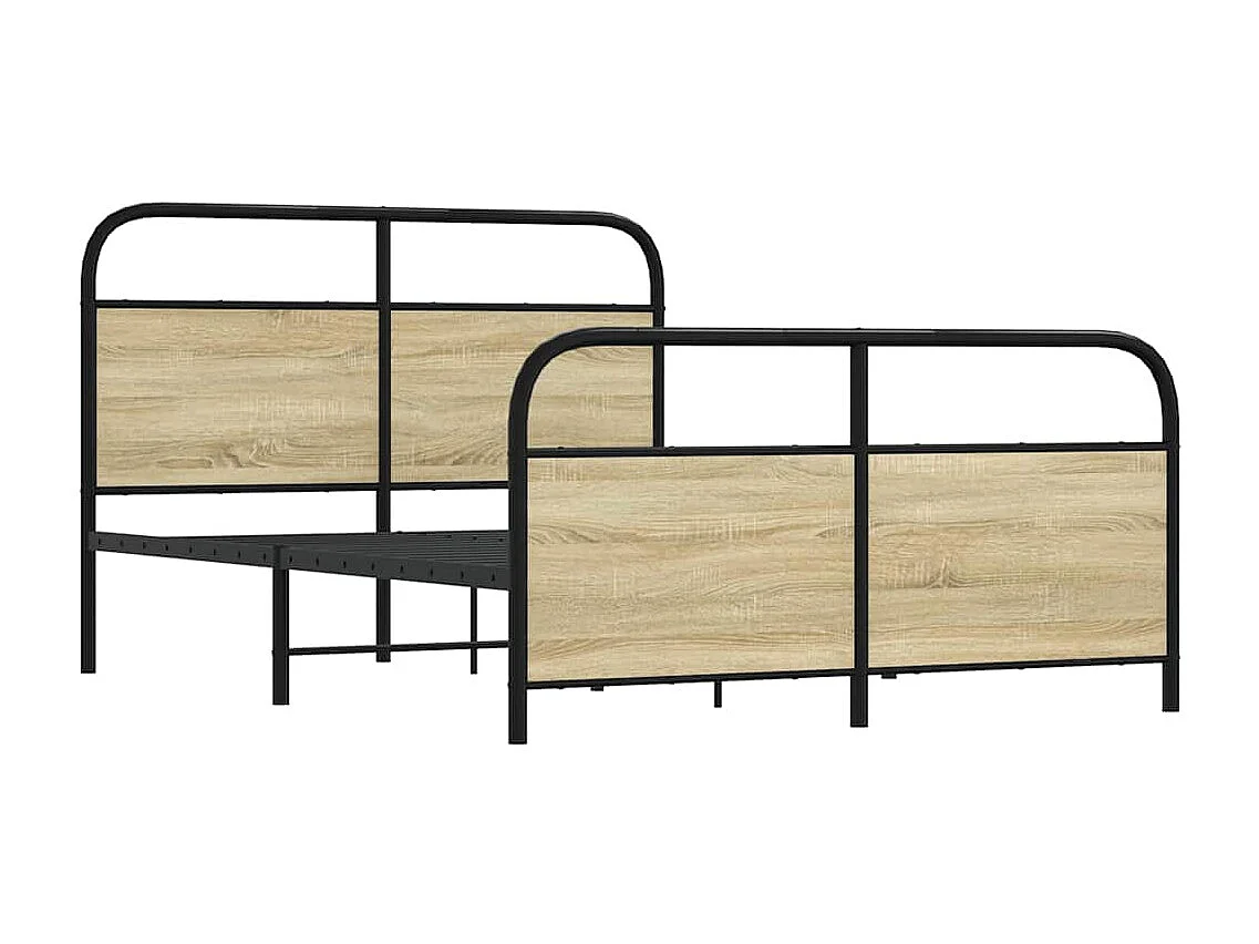 Cadre de lit sans matelas 120x200 cm chêne sonoma