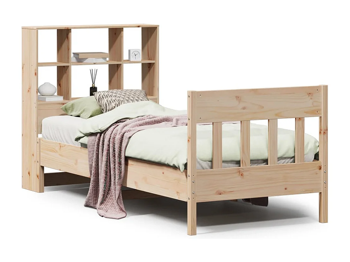 Cadre de lit sans matelas 100x200 cm bois massif de pin