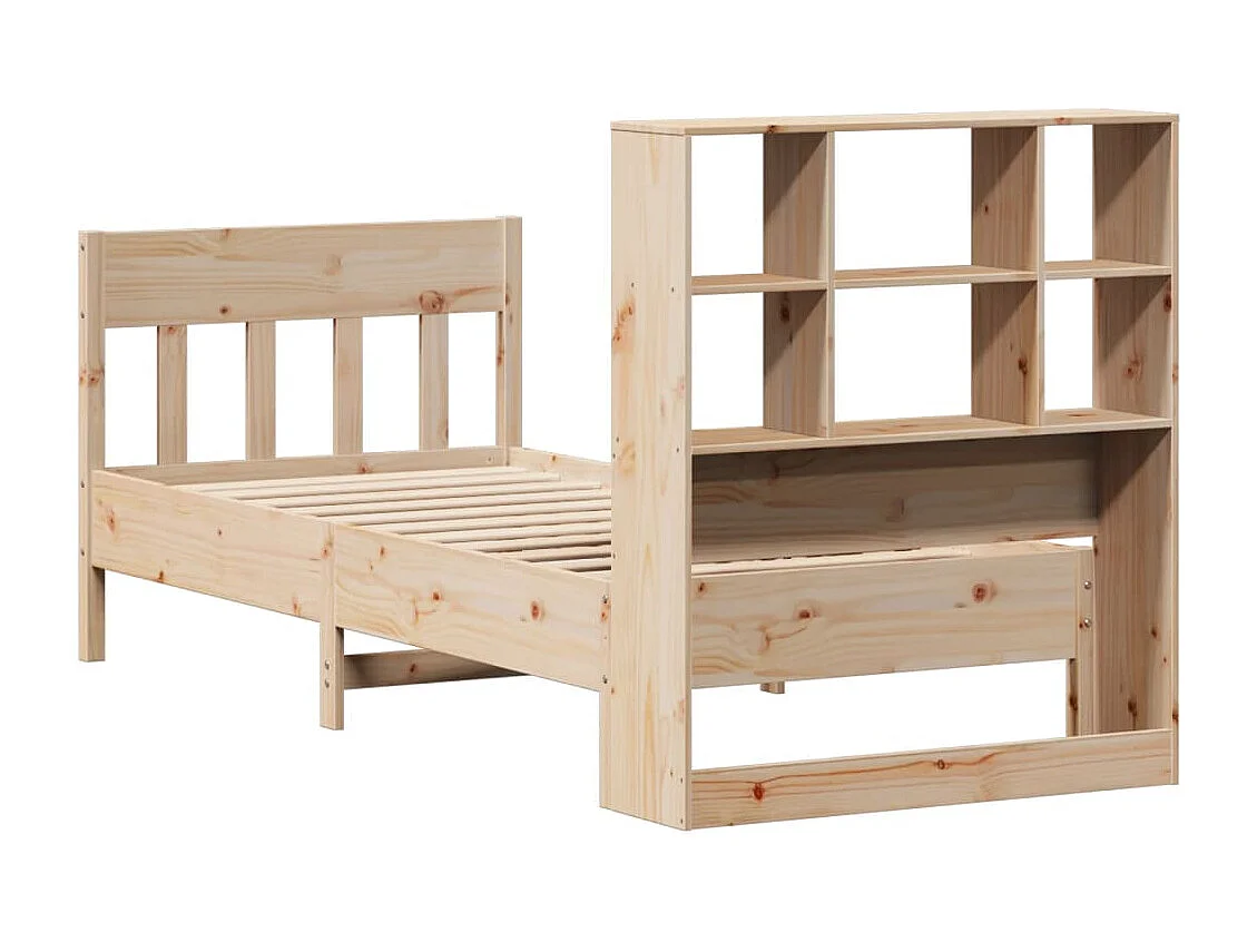 Cadre de lit sans matelas 100x200 cm bois massif de pin