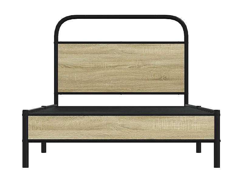 Cadre de lit sans matelas 100x200 cm chêne sonoma