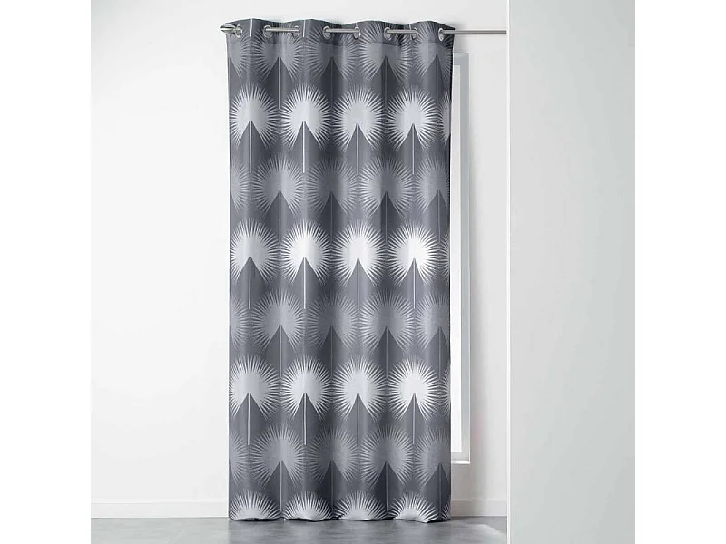 Rideau à Œillets "Galiane" 140x260cm Anthracite