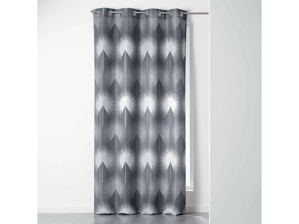 Rideau à Œillets "Galiane" 140x260cm Anthracite