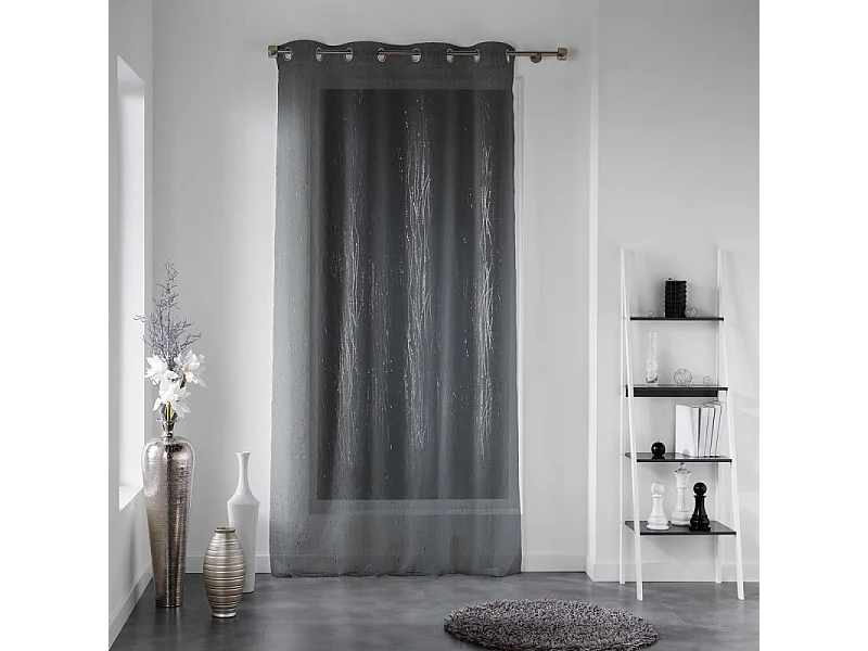 Rideau Voilage "Filiane" 140x240cm Anthracite