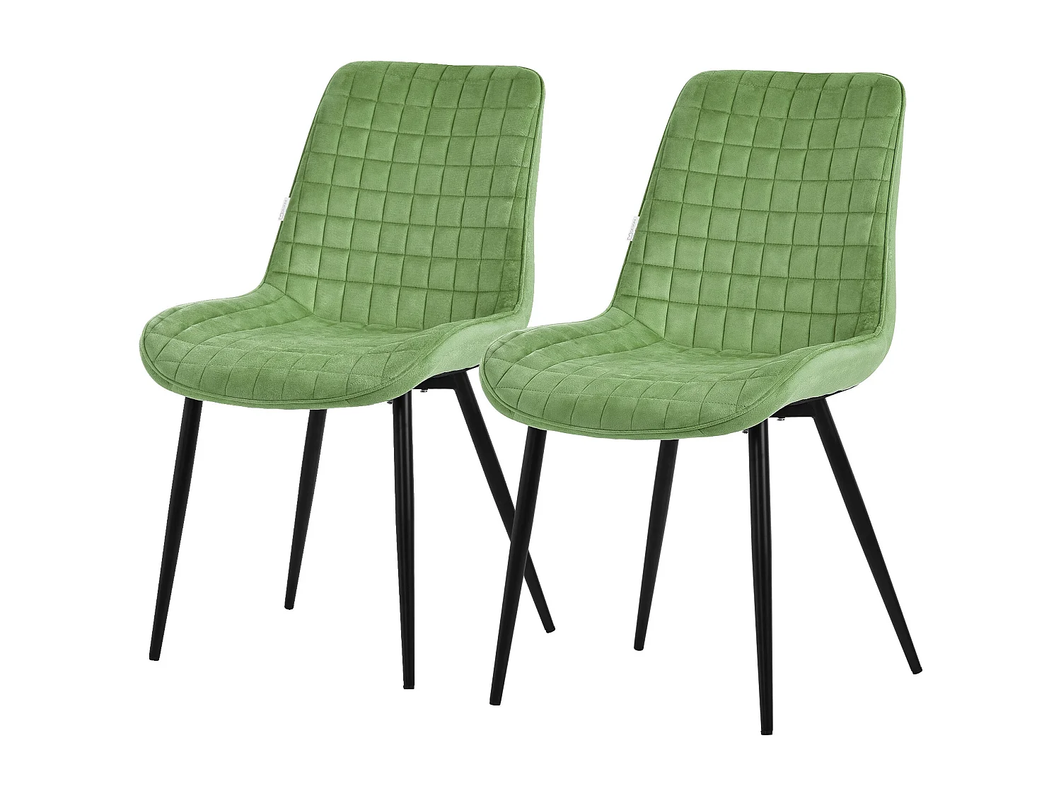 Set di 2 sedie sala da pranzo sedie cucina sedie soggiorno sedia imbottita velluto