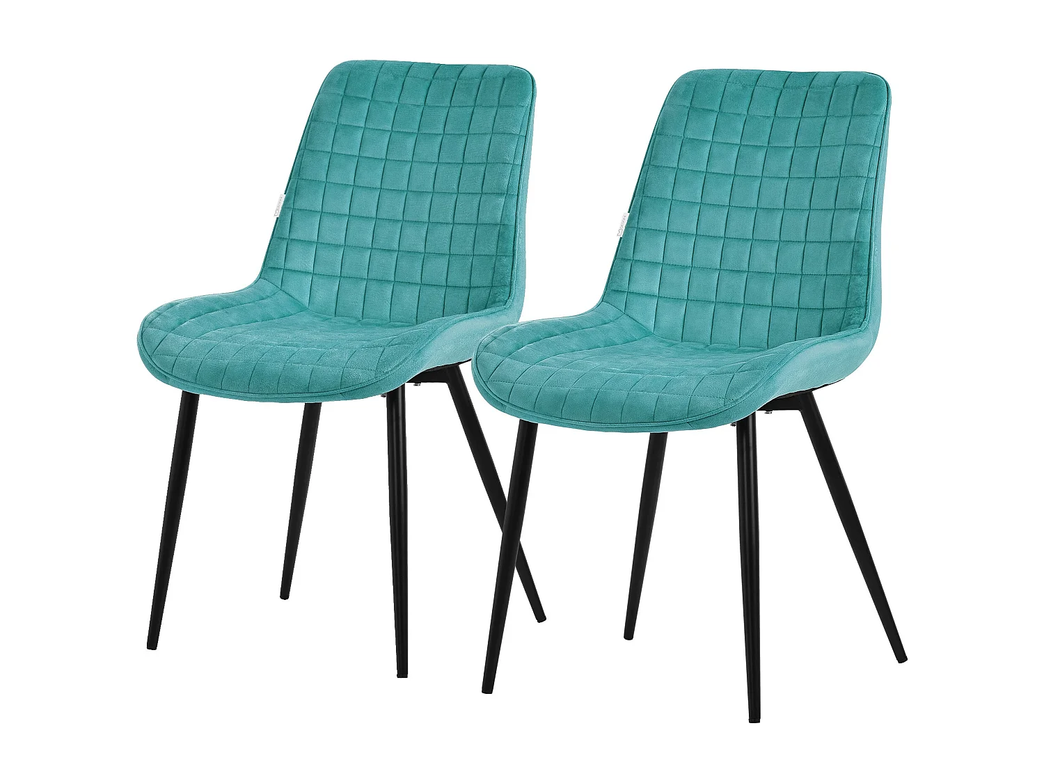 Set di 2 sedie sala da pranzo sedie cucina sedie soggiorno sedia imbottita velluto