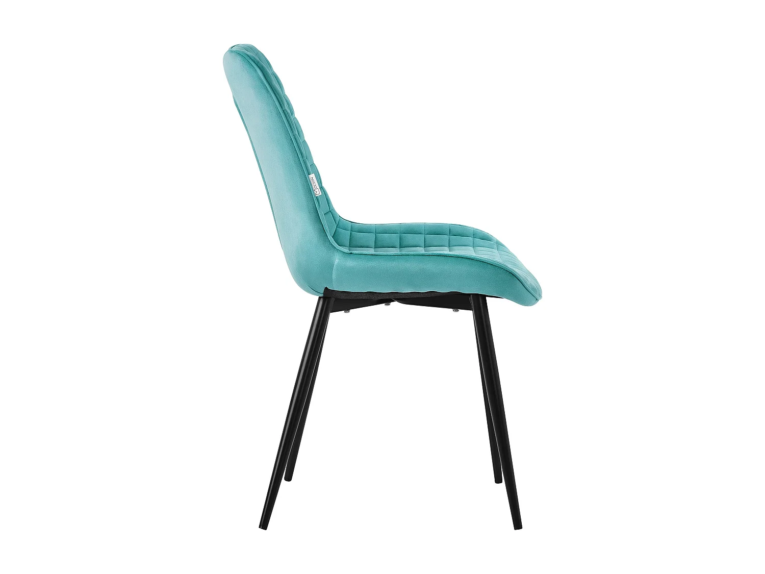 Lot de 4 chaises de salle à manger cuisine salon rembourrées en velours pétrole