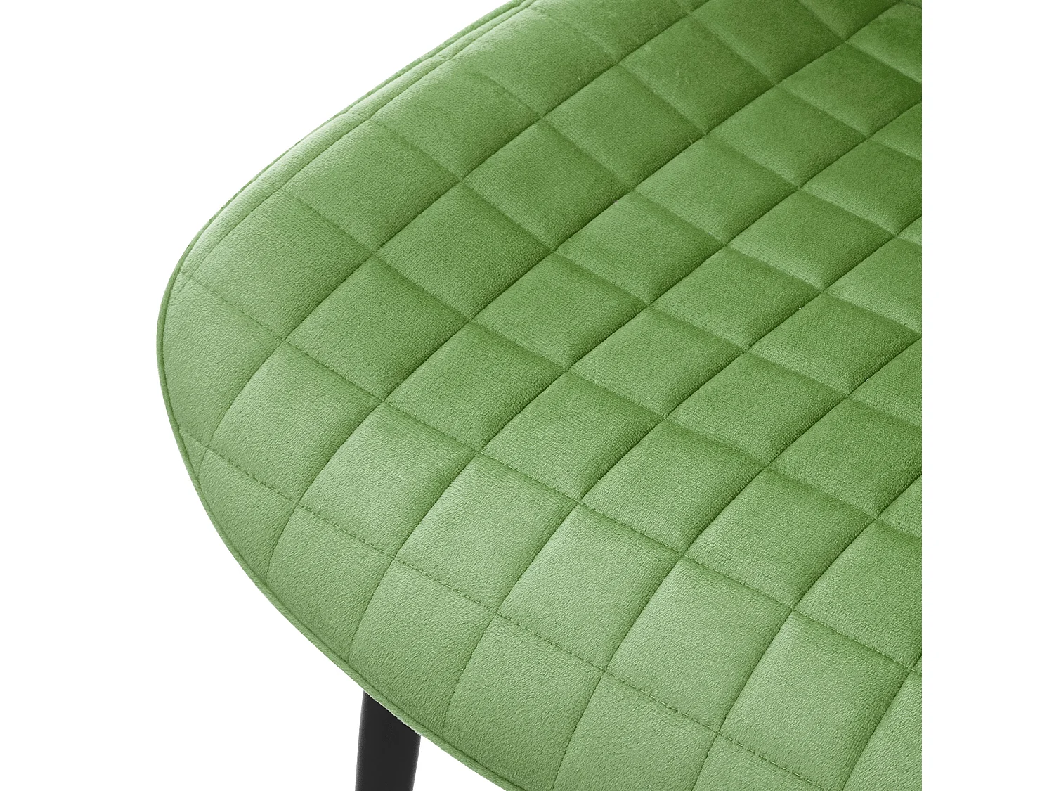 Lot de 6 chaises de salle à manger cuisine salon rembourrées en velours sauge