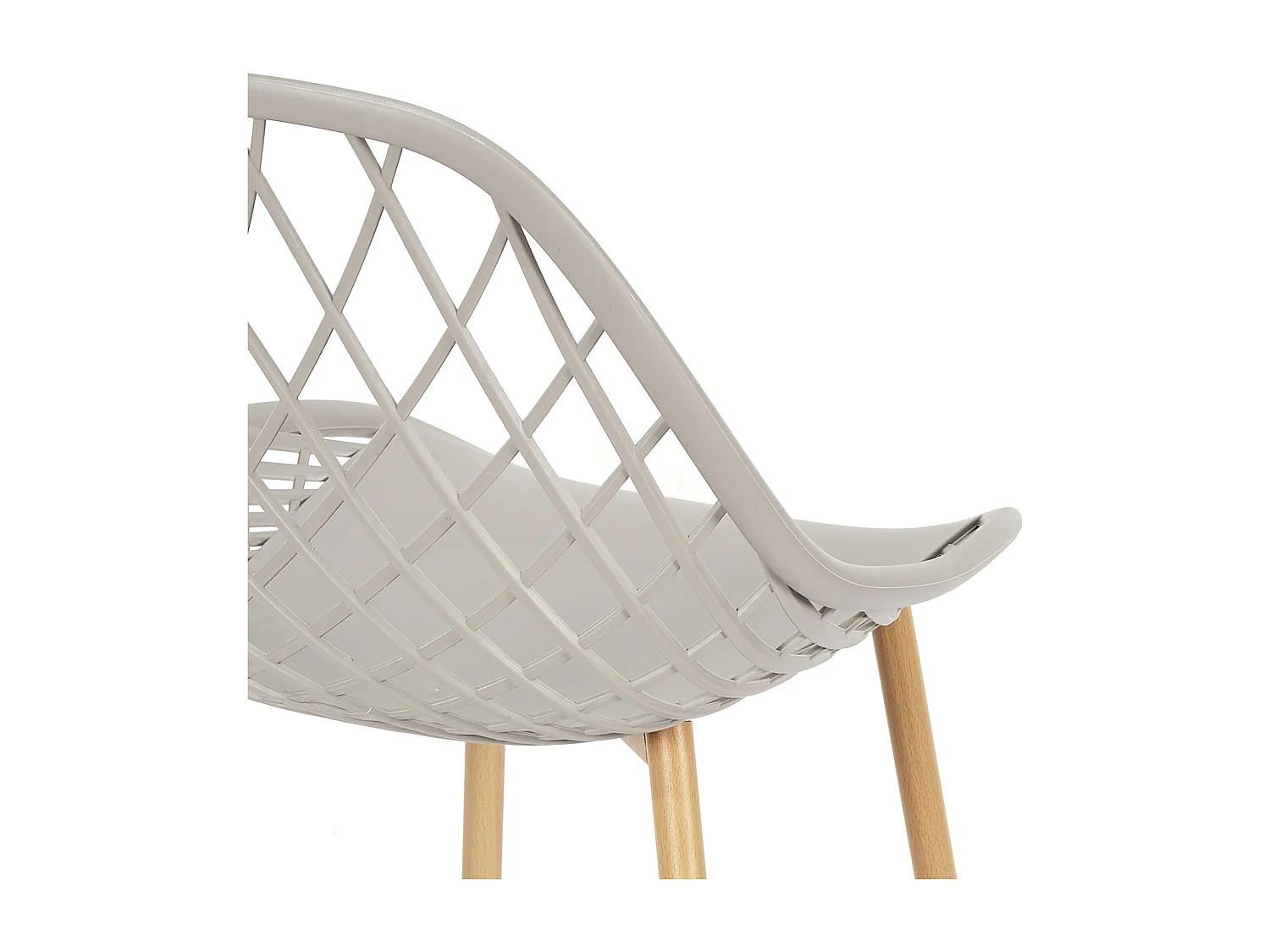 Chaise Exterieur Malaga Taupe - Lot De 4 Gris