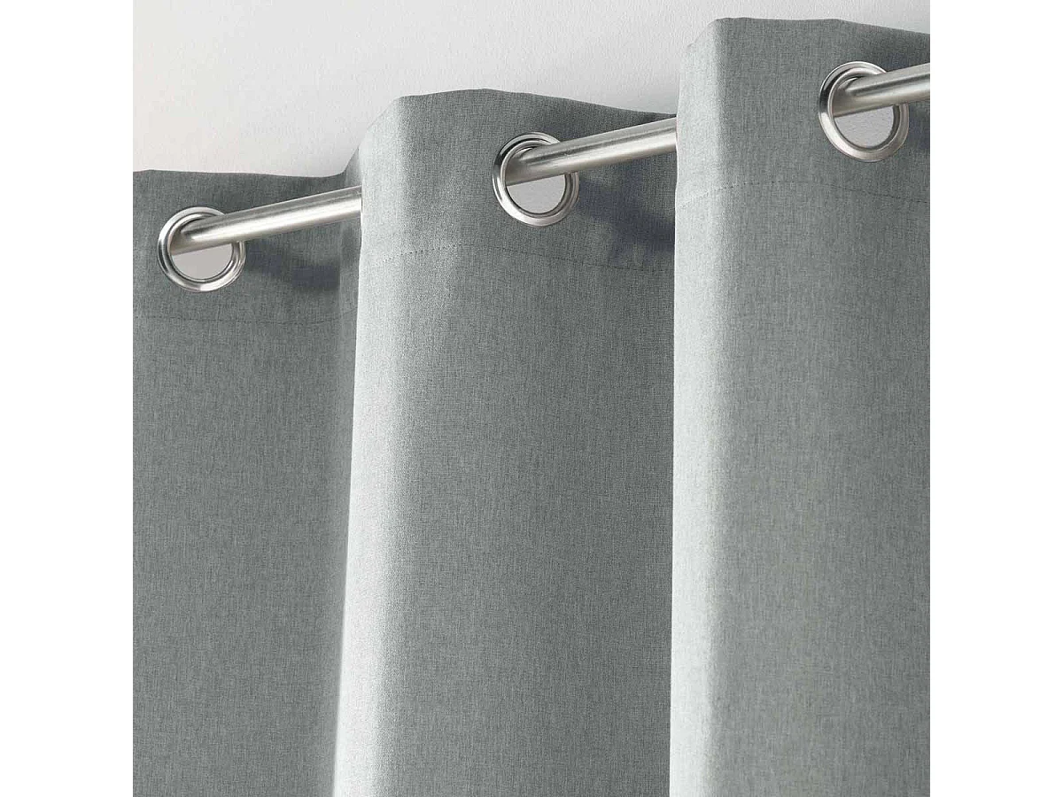 Rideau à Œillets "Solena" 140x260cm Gris