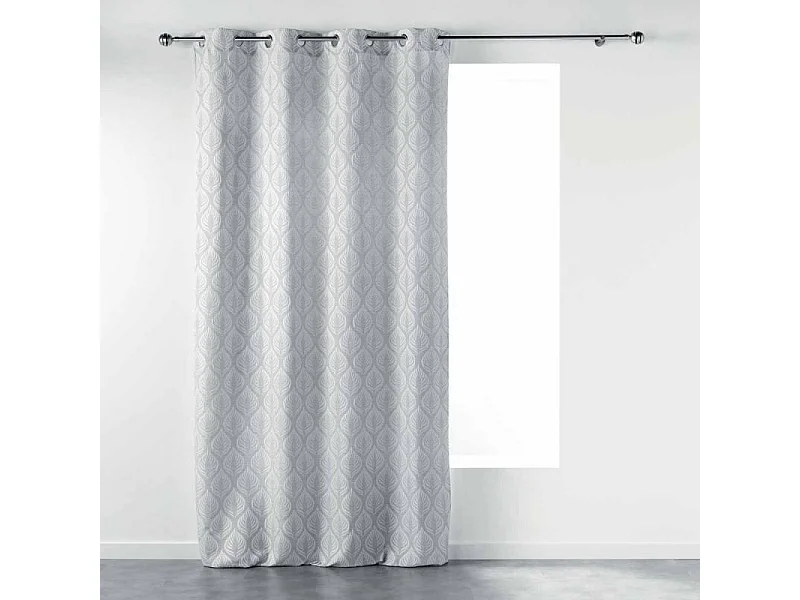 Rideau à Œillets "Oxalis" 140x260cm Gris