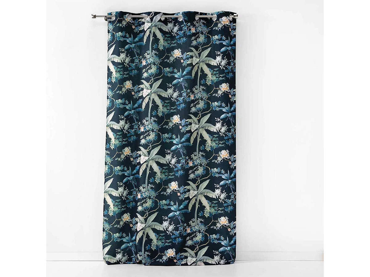 Rideau à Œillets Imprimé "Fabulous" 140x260cm Bleu