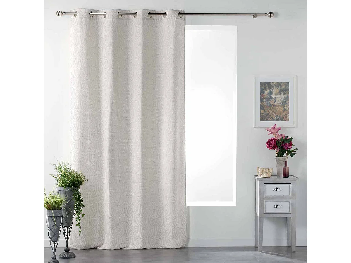 Rideau à Œillets "Lonae" 140x260cm Blanc