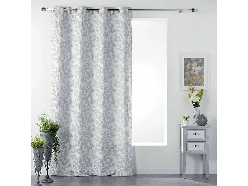 Rideau à Œillets "Valeriane" 140x260cm Gris