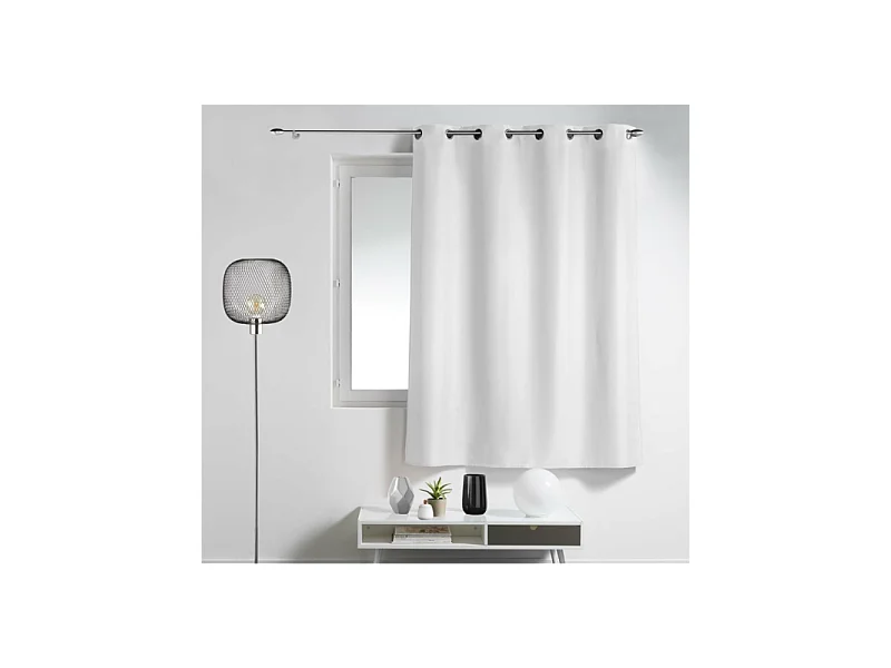 Rideau à Oeillets "Essentiel" 140x180cm Blanc