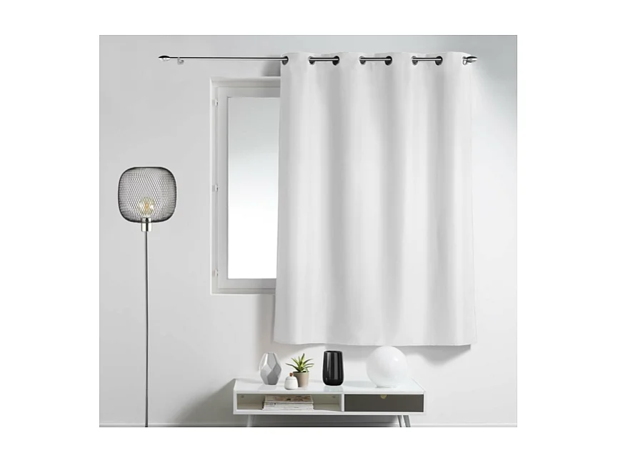 Rideau à Oeillets "Essentiel" 140x180cm Blanc