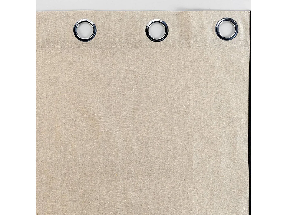 Halbverdunkelungsvorhang mit Ösen aus Polybaumwolle