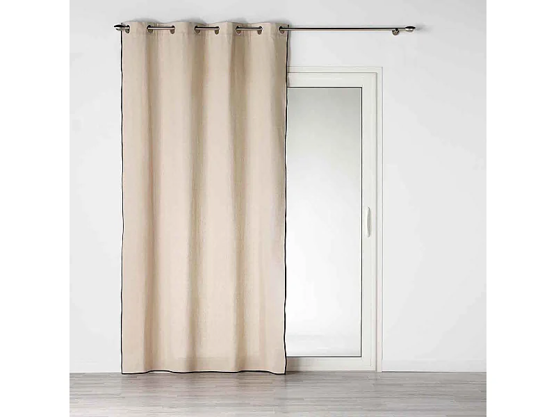 Rideau à Œillets Uni "Capria" 140x240cm Naturel