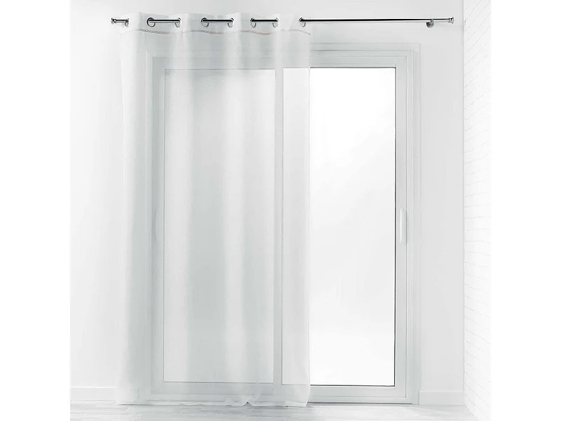 Rideau Voilage à Œillets "Camilla" 140x240cm Blanc