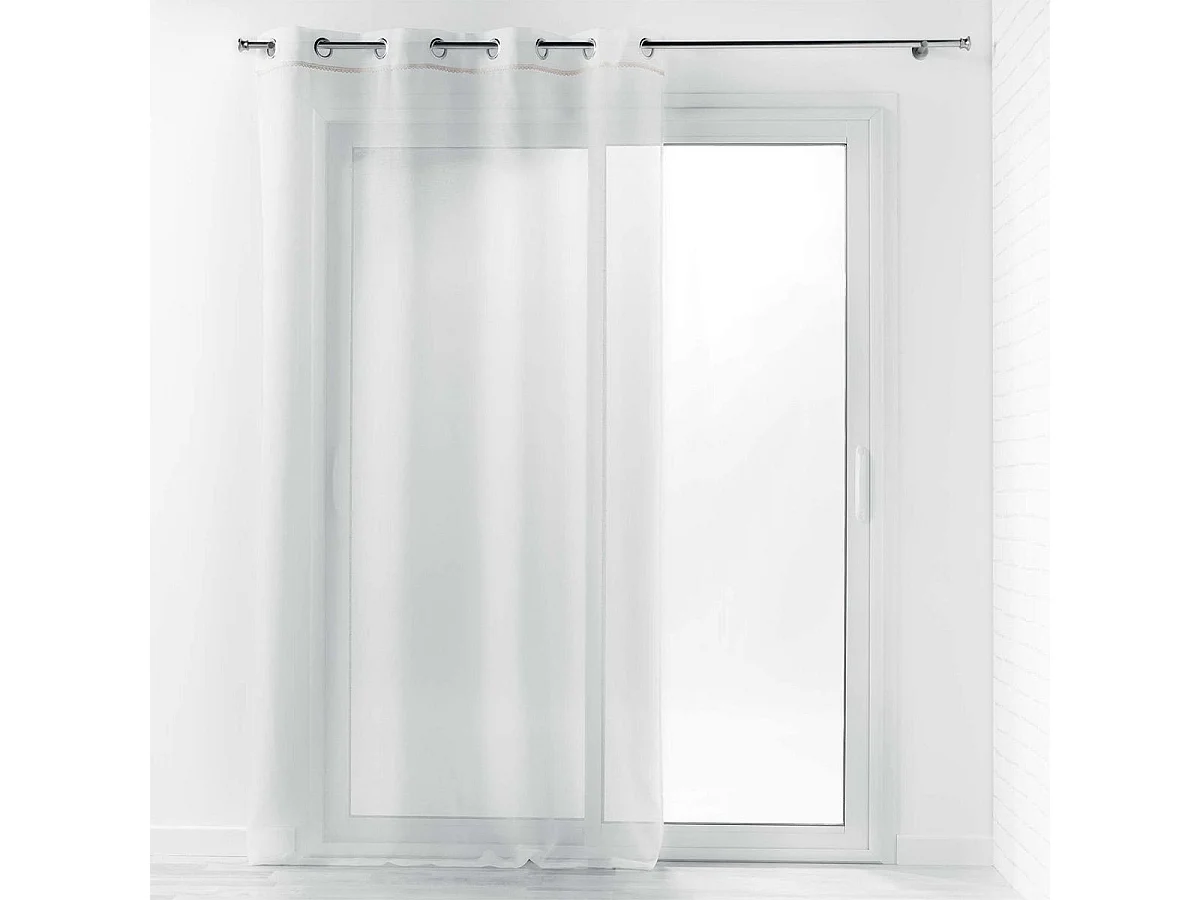 Rideau Voilage à Œillets "Camilla" 140x240cm Blanc