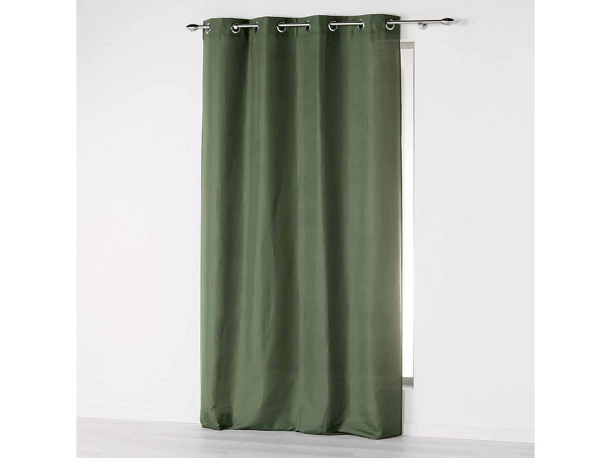 Rideau à Œillets "Absolu" 140x280cm Kaki