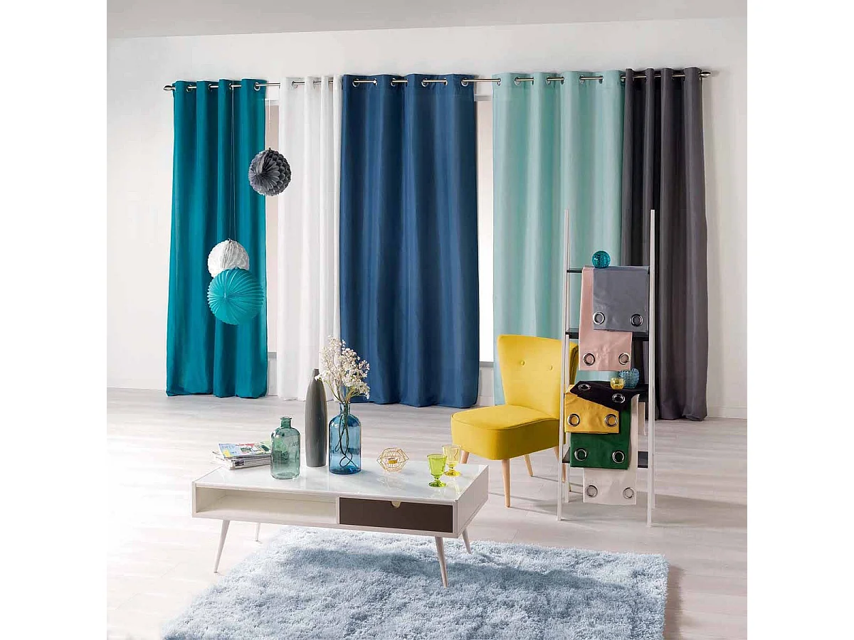 Rideau à Œillets "Absolu" 140x280cm Kaki