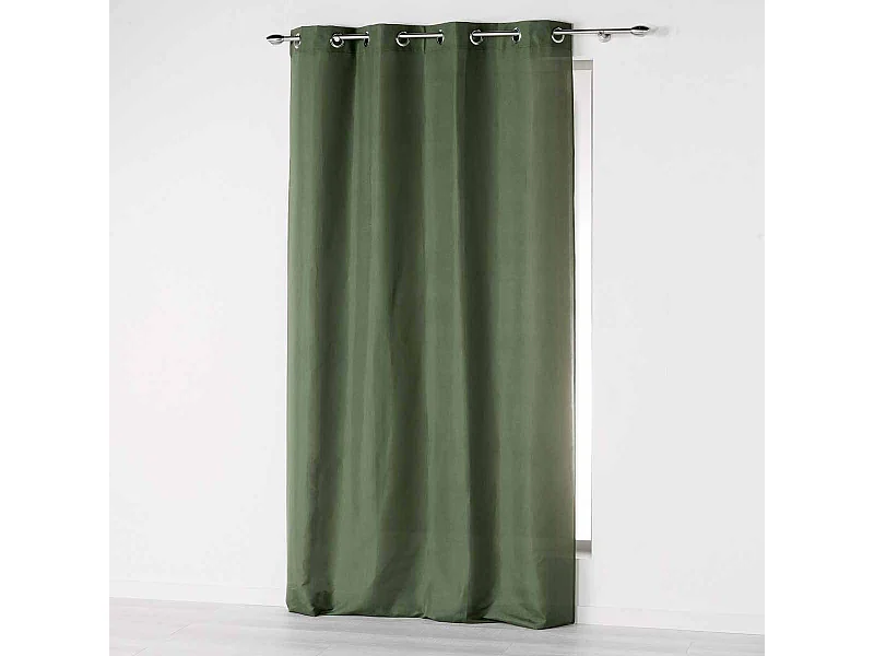 Rideau à Œillets "Absolu" 140x280cm Kaki