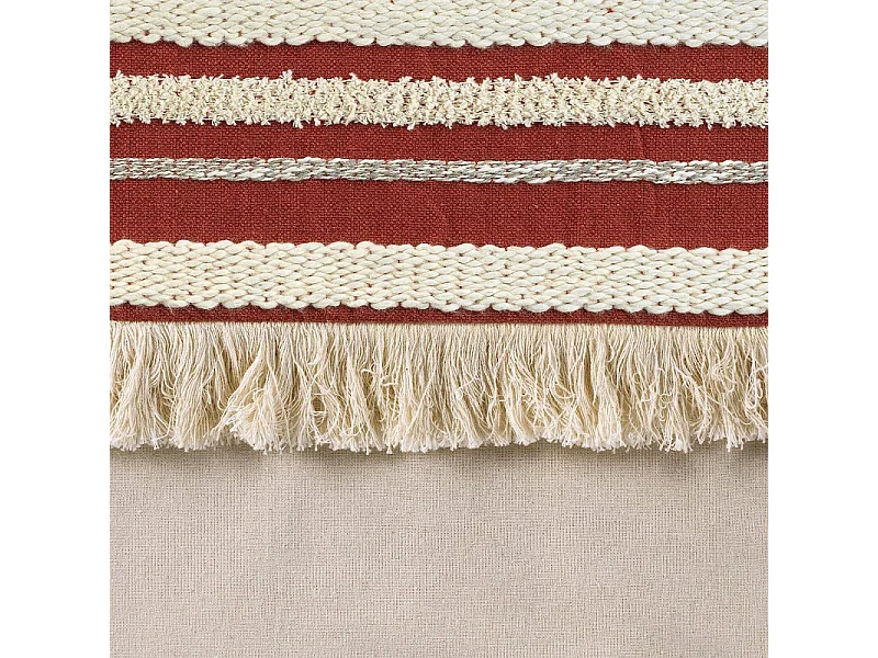 Rideau à Œillets Tissé "Atlas" 140x240cm Terracotta