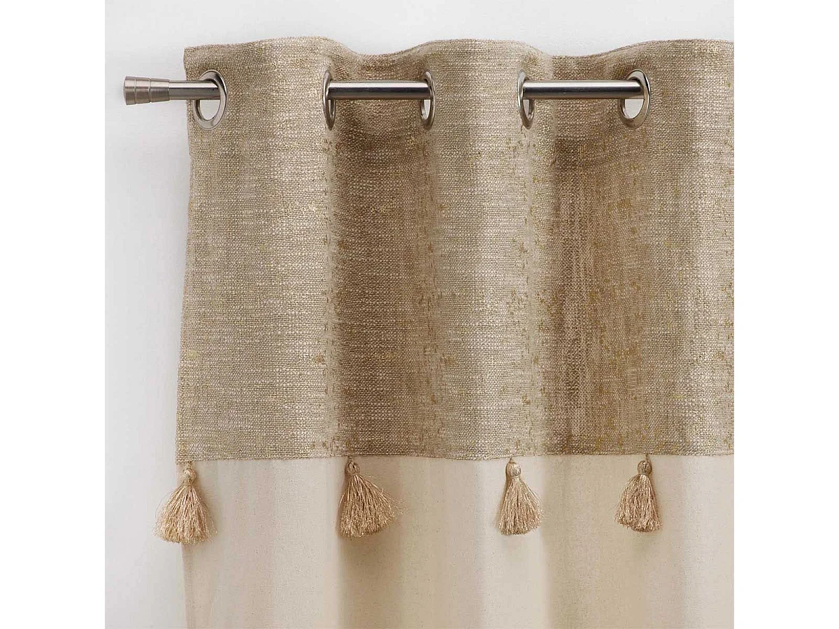 Cortina de decoración con estilo dorado 140 x 240 cm