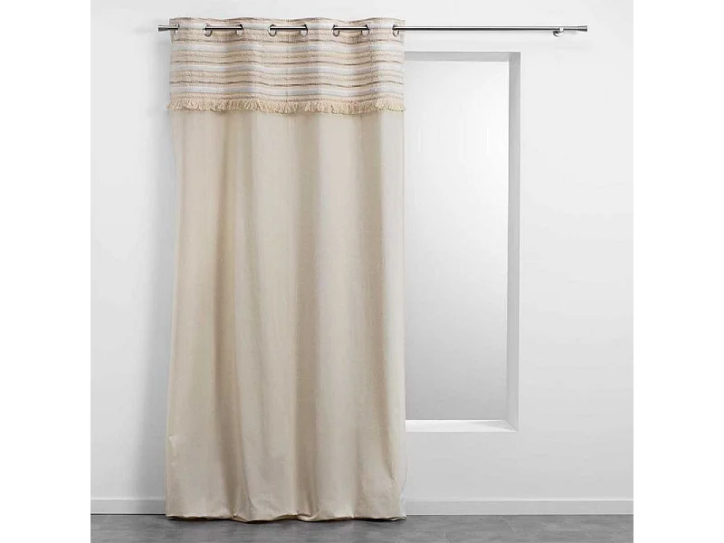 Cortina superior tejida y con flecos 140 x 240 cm
