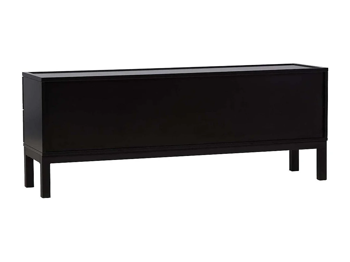 Meuble TV en médium noir Alcoa