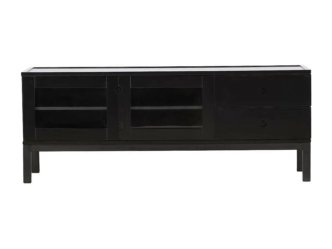 Meuble TV en médium noir Alcoa