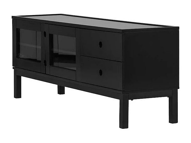 Meuble TV en médium noir Alcoa