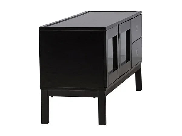 Meuble TV en médium noir Alcoa