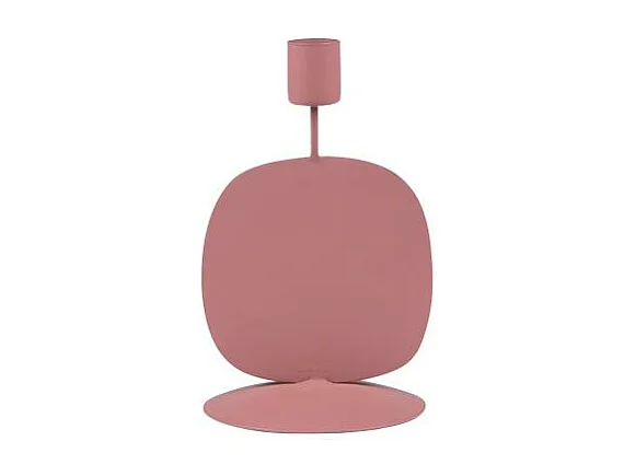 Chandelle en métal raw rose 16 cm